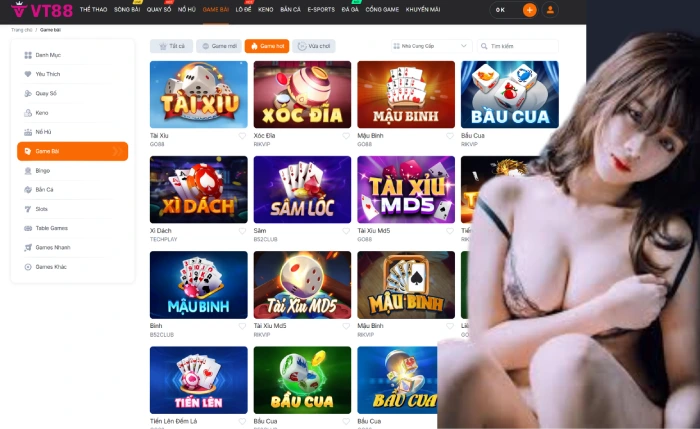 Game bài VT88 - Chơi game bài đổi thưởng online uy tín 2025 1 game bài VT88